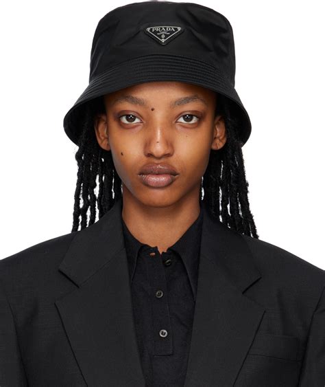 black prada hat women's|prada bucket hat on sale.